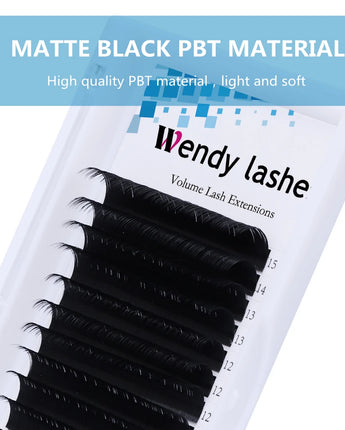 16 Rows Wendy Lashes One by one Lash Extensions Classic Eyelashes Extensions C/CC/D/DD Curl Natural Soft False Individual Lashes