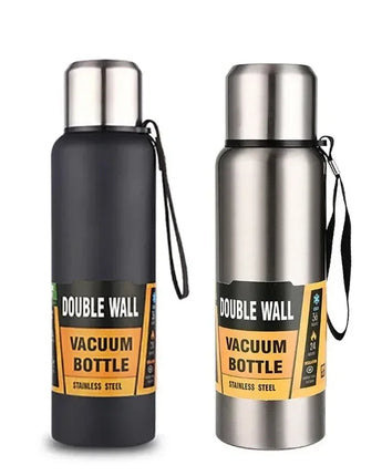 500/1000/1500ml Stainless Steel Thermos Large Capacity Vacuum Flask Portable Insulated Tumbler with Rope Thermo Bottle