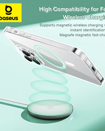 Baseus Magnetic Phone Case for iPhone 15 14 13 12 11 Pro Max Wireless Charging Cover For iPhone 15 14 Pro Max Magnet Clear Case